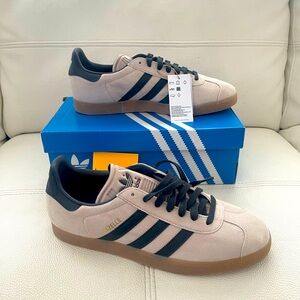 NEW adidas Gazelle Wonder Taupe/Night Indigo Gum Sole Mens 11.5